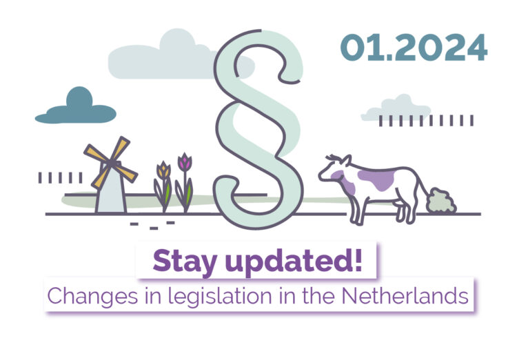 Changes in regulations from January 1, 2024, in the Netherlands.